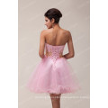 Grace Karin Sweetheart Neckline Strapless Hot Pink Short Voile Prom Dresses CL4972-2